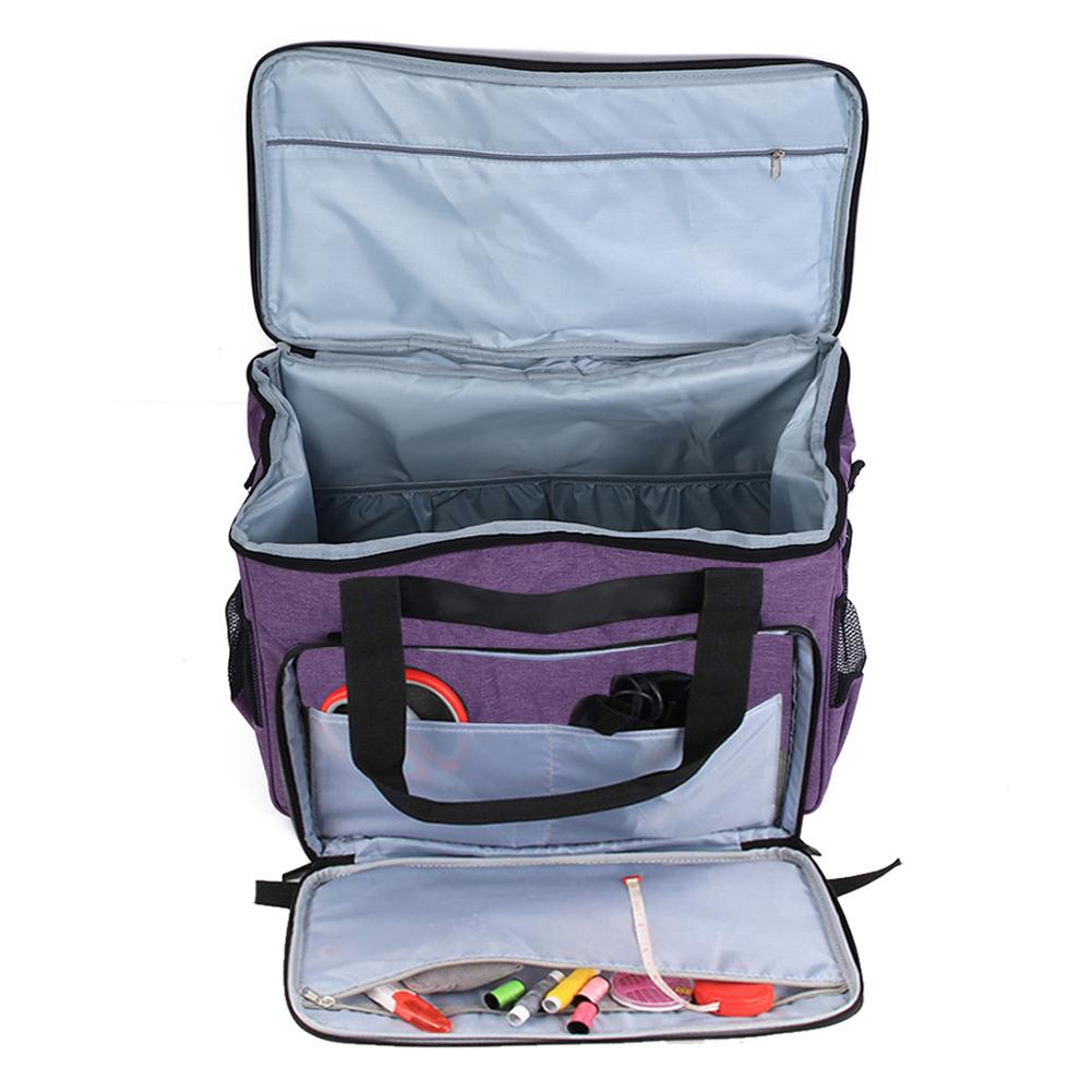 

Чехол для швейной машины, пылезащитный, многофункциональный, бытовая сумка для хранения, аксессуары для вышивания, фиолетовый