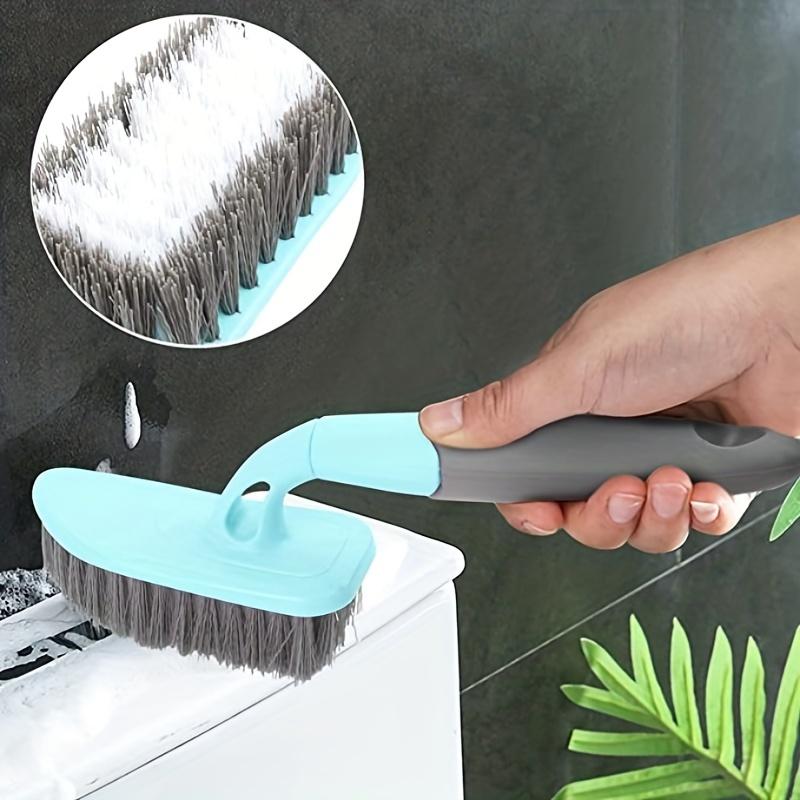1pc Long Handle Toilet Wall Tile Cleaning Brush Scrub Hard Bristle Floor Brush For Bathroom Shower Sink Carpet Floor Remover Roller