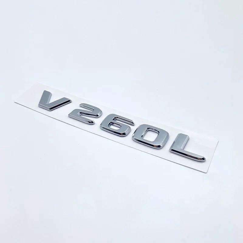 3D Letters V260L V220d V250d V300d NIGHT EDITION Emblem for Mercedes Benz V W447 Car Fender Badge Trunk Nameplate Logo Sticker