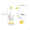 Duck Garden Statue Crafts with Solar Outdoor Light Housewarming Gifts Animal Figurine Accessory for
