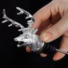 Kirsite Deer Head Bottle Stopper Decorative Deer Head Wine Stopper Stable Wine Pourer Add Charm To Parties
