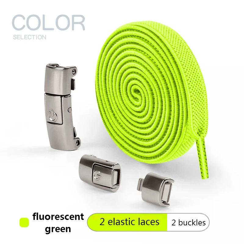 8mm Width No Tie Shoe Laces Press Lock Shoelaces Without Ties Elastic Laces Sneakers Kids Adult Widened Flat Shoelace for Shoes