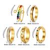 Women's Stainless Steel Diamond-Inlaid Decompression Ring Set - Versatile & Stylish Multiple Styles