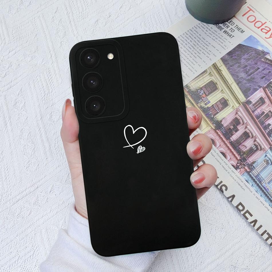 For Samsung S23 Ultra Plus FE Phone Cases Fashion Camera Protection Original Soft Liquid Silicone Cover For Samsung S 23 Shell