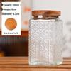 Retro Carved Storage Jar with Acacia Wood Lid for Grains, Dried Fruits, and Snacks