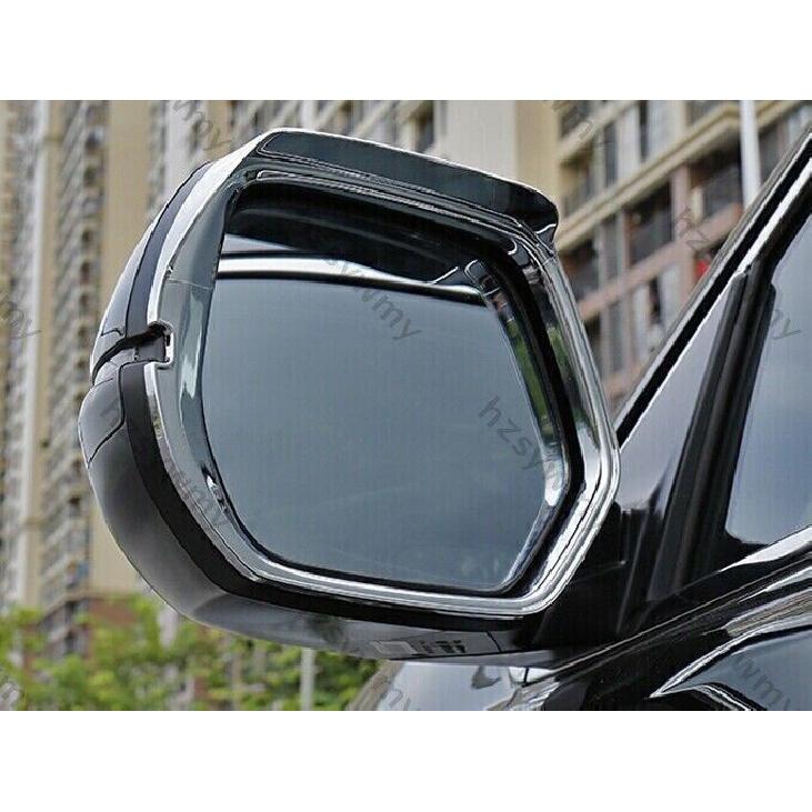 Chrome Rear View Mirror Rain Eyebrow Trim For Honda CRV CR-V 2017-2022 ABS 2Pcs