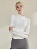 Women's High Elastic Quick-Drying Yoga & Fitness Jacket - Stand-Up Collar, Slim-Fit