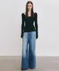 Nigaennikol Nicole Minimal Label Scoop Ls Top_Black