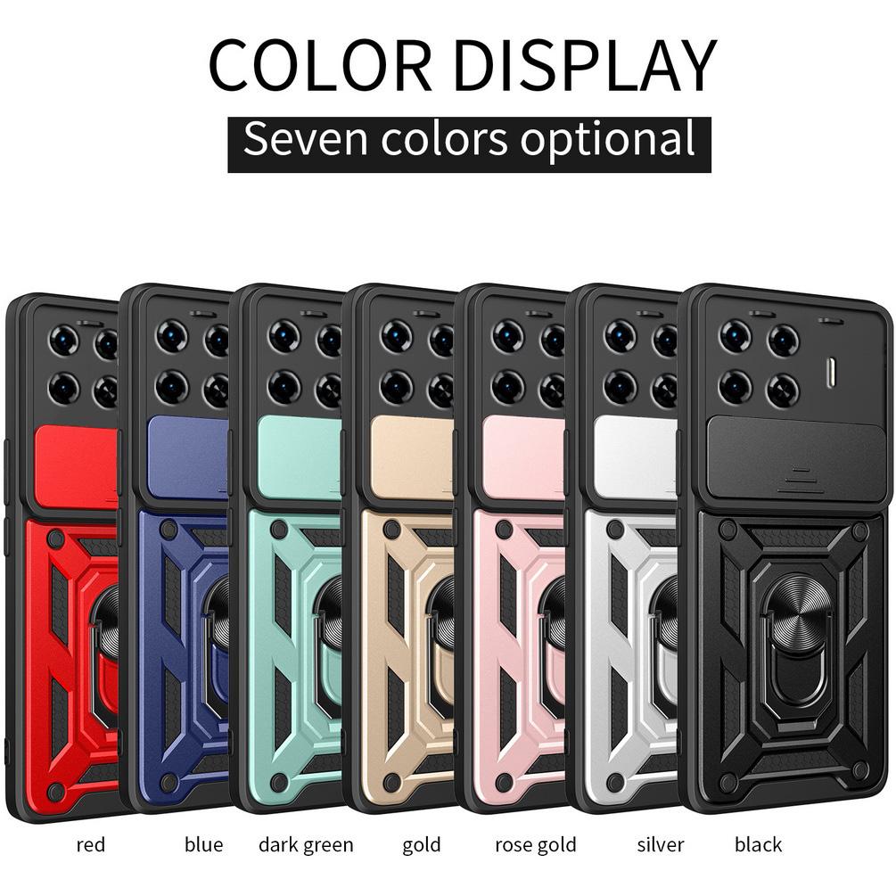 Camera Protect Case for Tecno Spark 20 Pro + Spark 20 20C 10 Pro 9 8 8c POVA 5 4 Pro Neo 2 Go 2024 Armor Hybrid Ring Back Cover