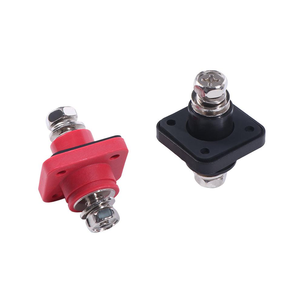 2Pcs 200A Battery Storage Terminal Connector All-Copper Battery Power Terminal Inverter Connection