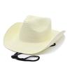 Western Cowboy Hat With Wide Brim For Outdoor Sun Protection Casual Wear Men Women