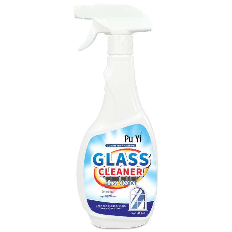 Powerful Glass Cleaner for Home & Bathroom Windows with Stain and Scale Remover Tool