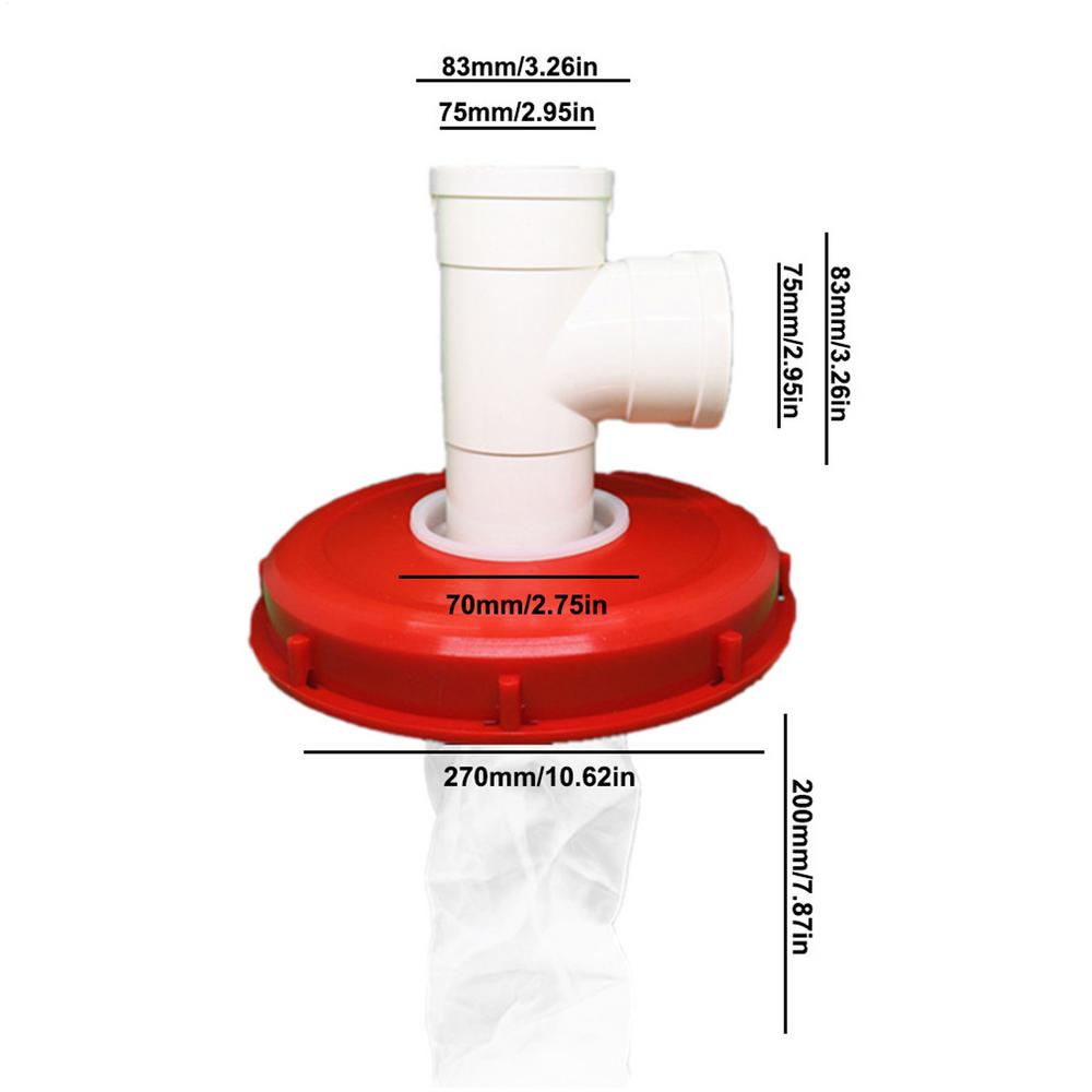 IBC Ton Barrel Cover Cap With Filter Outdoor IBC Ton Barrel Cover Durable Plastic Cover With Vent Hole Ton Barrel Accessories