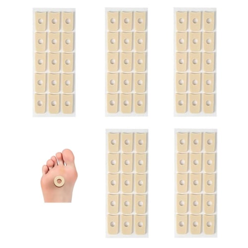 

Natiform Foot Corn Protection Pads, Circle Type, Anti-Friction Pads, U-Shaped, 75 Count