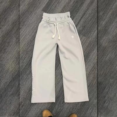 Joggers Y2K Homme Gothique Tendance Taille Double Unisexe Pantalon de Survêtement Hip Hop Style Américain Rétro High Street Décontracté Pantalon de Survêtement