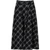 JUZUI Retro Black & White Plaid A-line Skirt