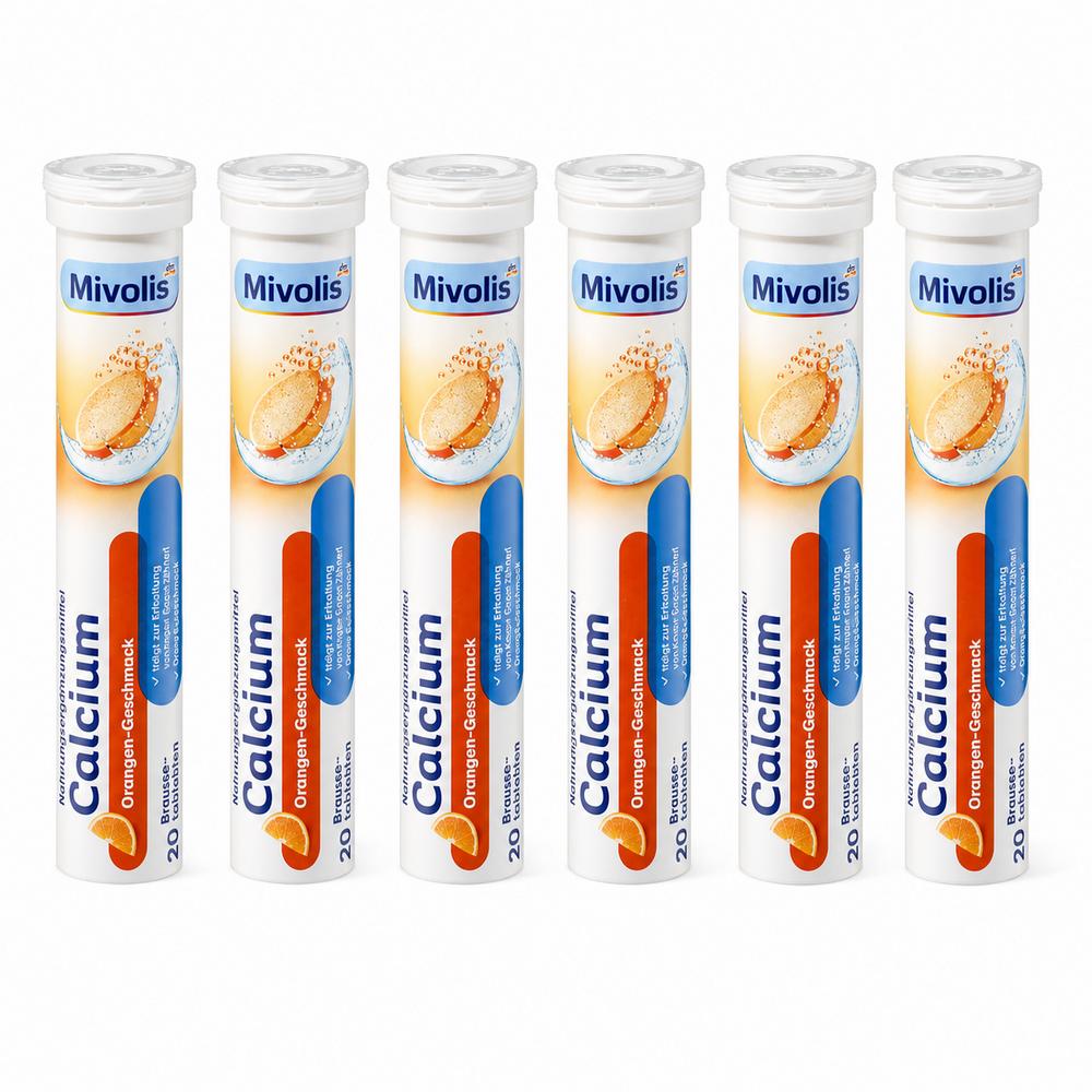 6-Piece Set German Mibolis Effervescent Vitamin Calcium