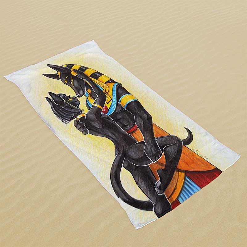 1pc Wolf Pattern Beach Towel,Suitable for Seaside Beaches,Swimming Pools,Bathrooms,Camping Trips Fitness,a Versatile Beach Towel