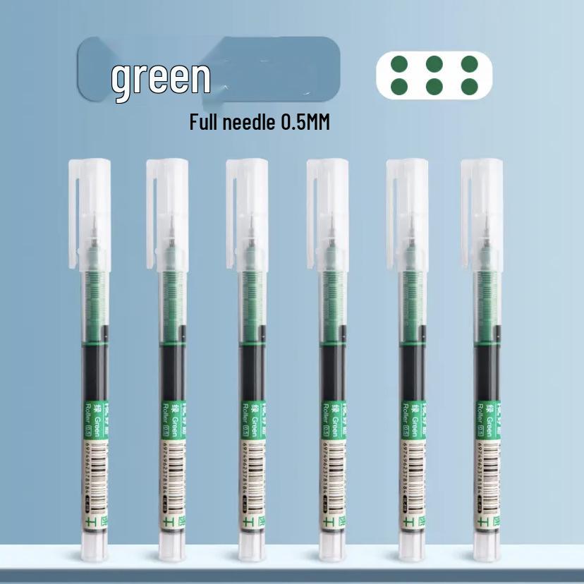 Large Capacity Colored Rollerball Pen - Quick-Drying, Carbon Neutral Ink, Water-Based, Ideal for Signatures and Journaling