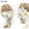 JZOON Hair Dried and Preserved Perfect for and and and S2411 Ornament, White, Flowers, Coming-of-Age Ceremonies, Graduations, Weddings, Kimono,