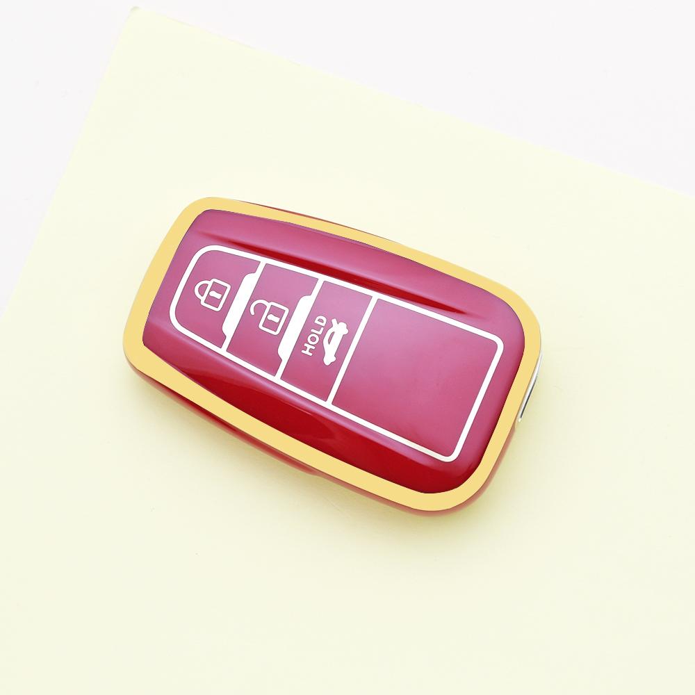 3 Buttons TPU Car Remote Shell Fob Holder Key Case Cover for Toyota Prius Camry Corolla Avalon CHR RAV4 Land Cruiser Prado Accessories