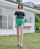 PANDORAFIT [Short] Watery Jeans Mint