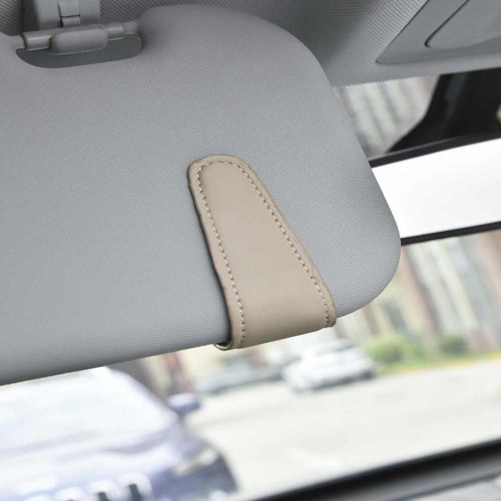 Universal Auto Sun Visor Glasses Box Flower Design Card Ticket Holder Eyeglasses Accessories