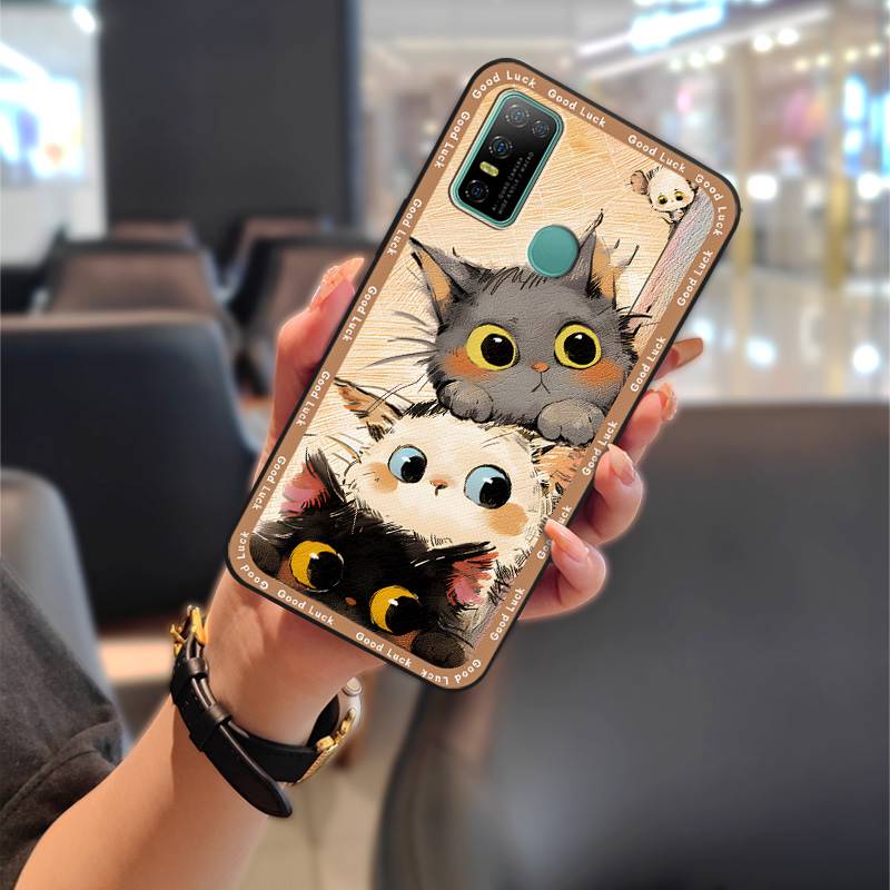 Full Wrap Anti-knock Phone Case For Doogee N30 Graffiti Shockproof TPU Back Cover Cute Silicone Anti-dust Fashion Design