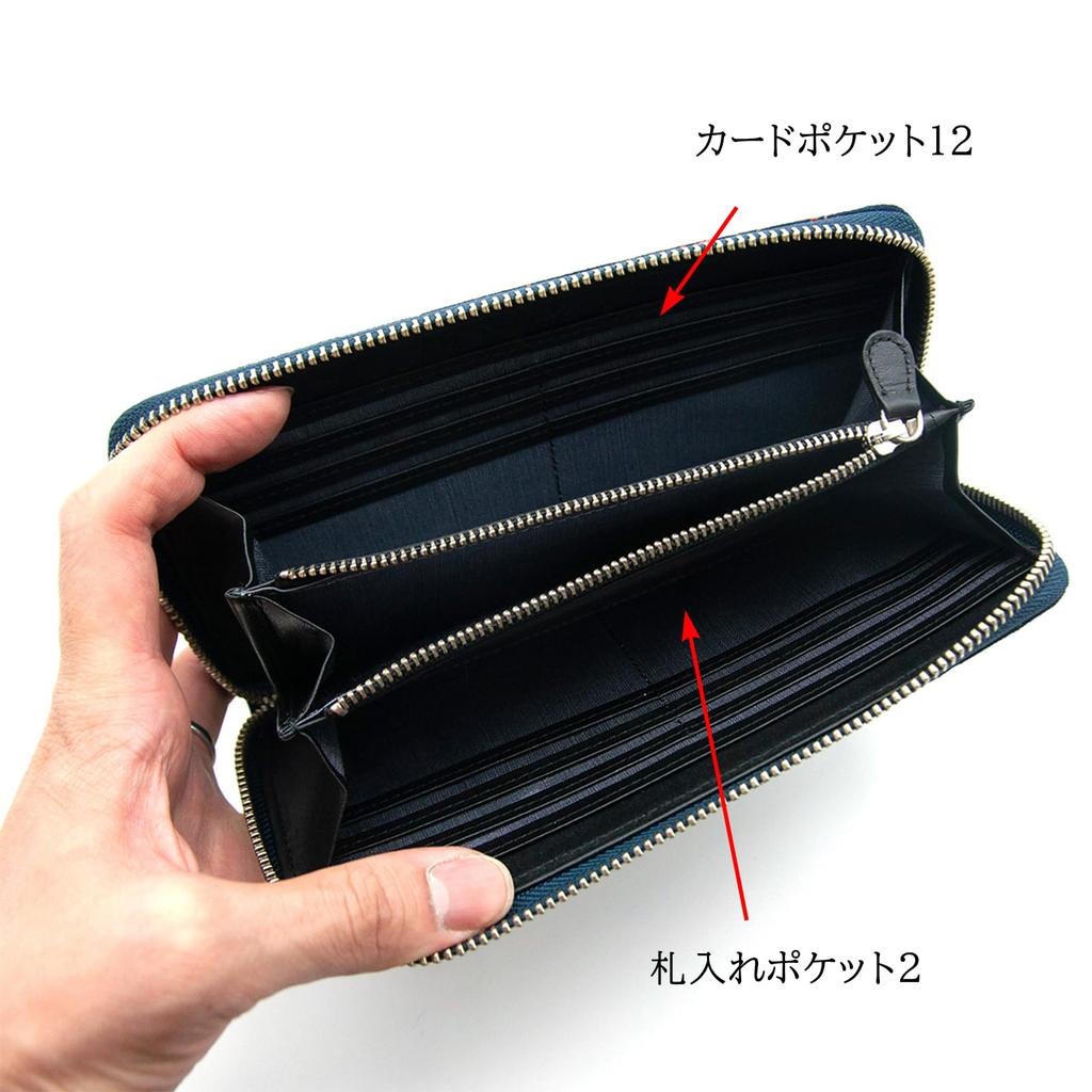 Indenya Inden Long Wallet Nagomi Dragonfly Traditional Craft Koshu Inden Deerskin Lacquer Original Brand [Indenya] (No.7528)