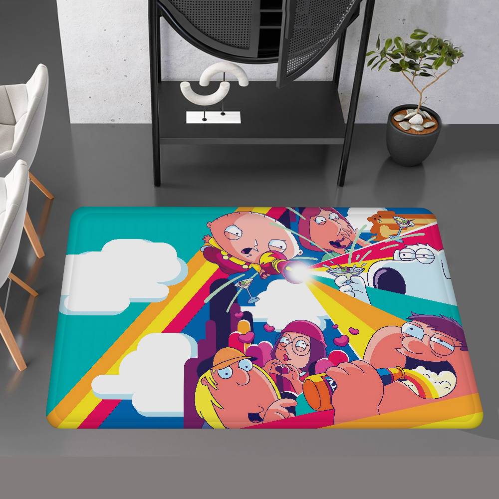 Adult Animation F-Family G-Guy Bathroom Mat Anti-slip Absorb Water Long Strip Cushion Bedroon Mat Welcome Doormat