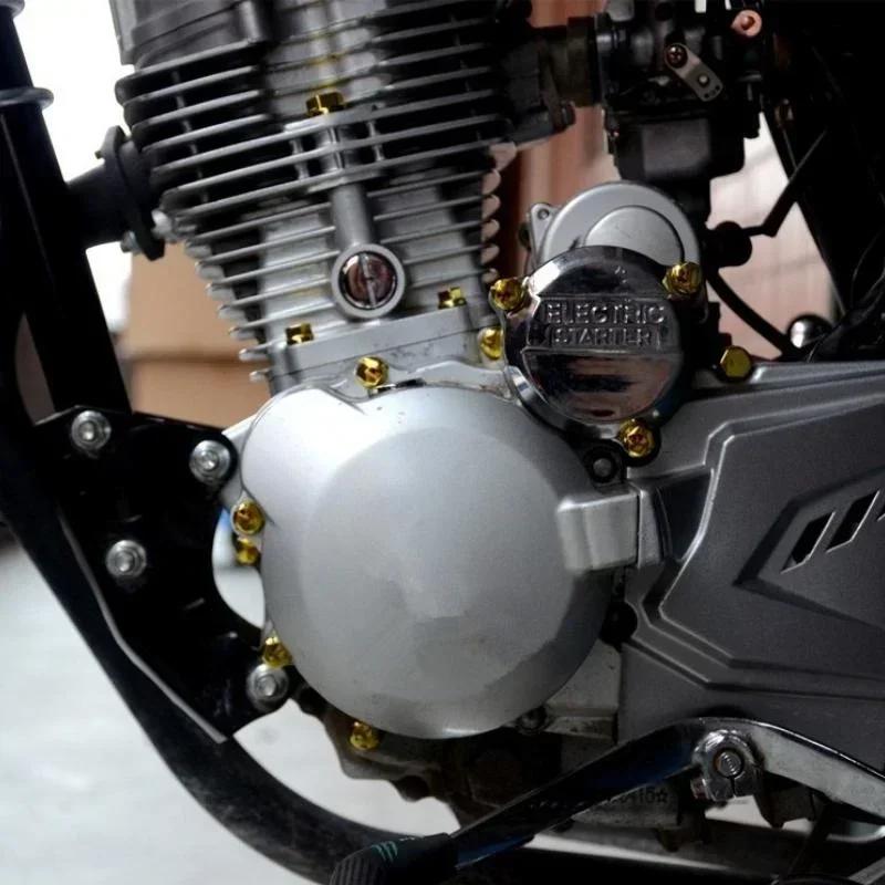 30Pcs/Set Motorcycle Screw, Motorcycle Screw Nut Cover Motorbike Screw Nut Cover Decoration