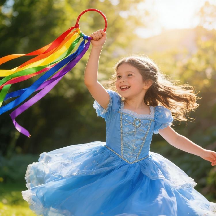 Ribbon Dance Wristbands Gymnastic Ribbons Sparkling Dance Ribbon Streamers Twirling Dancing Ribbons for Artistic Dance