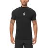 Do The Work  Summer Large Size Bodybuilding Fitness Mesh Quick-drying Small High Collar Fashion Casual Exercise Printed Gym Sports T-shirt
