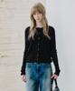 LEFTSEOUL All Day Linen Blend Cardigan [Black]