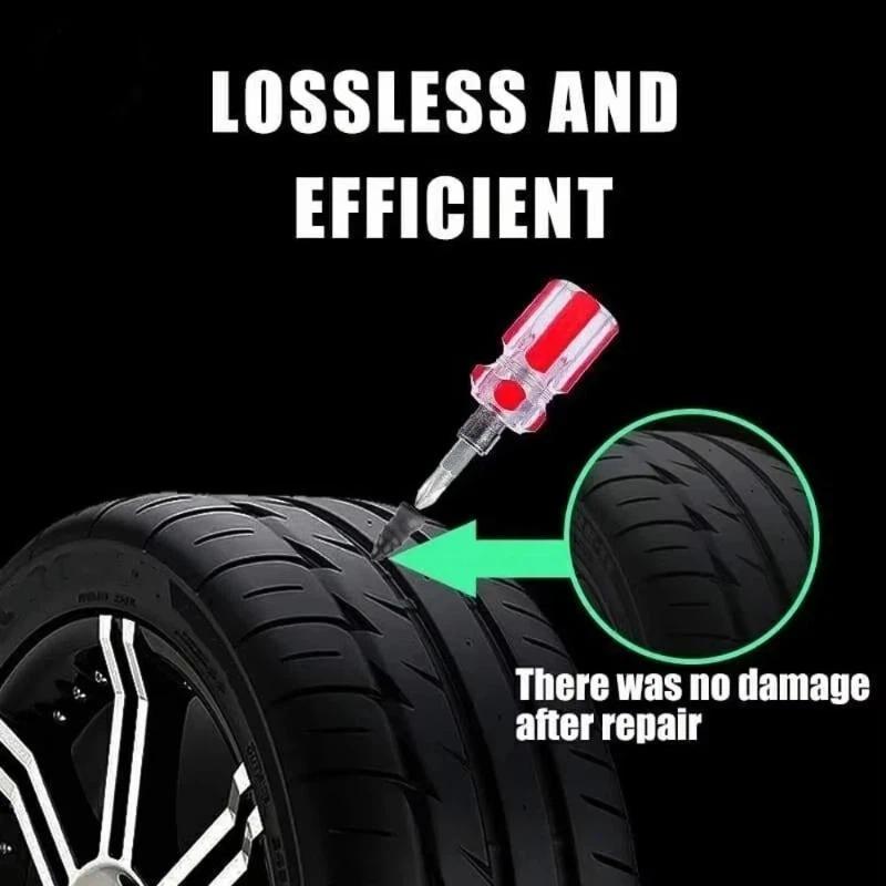 Universal Vacuum Tyre Repair Nail Kit Anti-Corrosion Rubber Nails Puncture Fix Set for Motorcycle Car Farm Vehicle Use