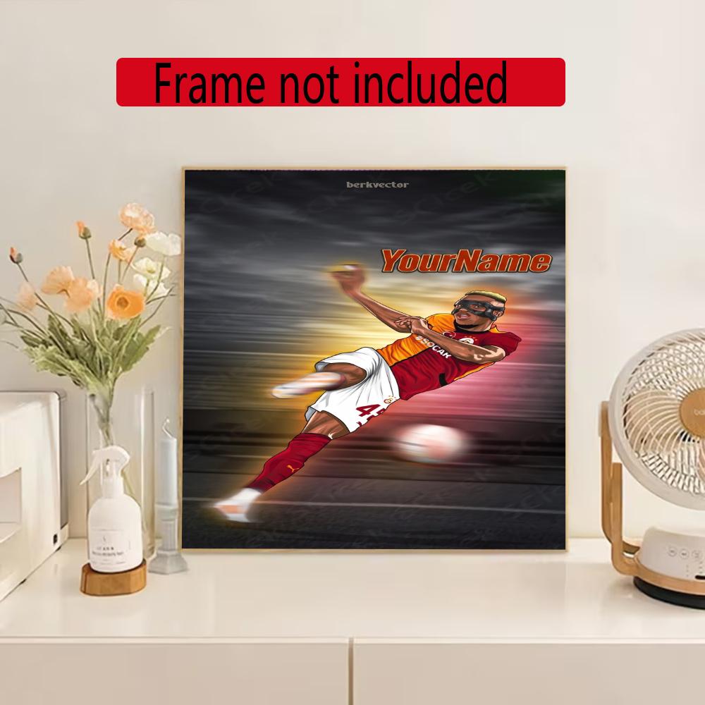 Galatasaray Customize Your Name Diamond Painting Round Diamond Diy Frameless Holiday Artwork Suitable For Home Office Wall Decoration