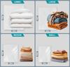 Storage Bags, 5 Pack Space Saver Bags with Pump Vacuum Sealer Bags for Clothes, Comforters, Blankets, Bedding Organizer