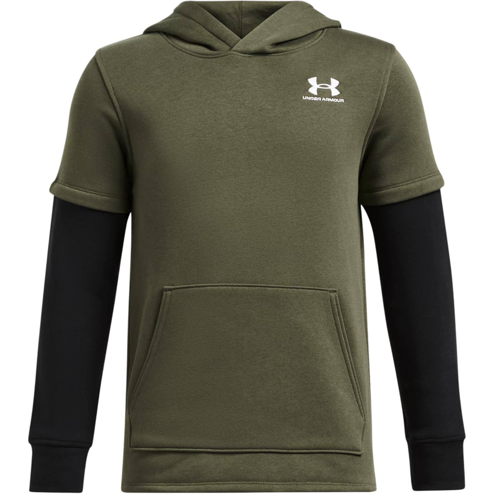 Under Armour Sweatshirt Icon Fleece Jersey Olive Green Teenagers 1386690-390 YSM
