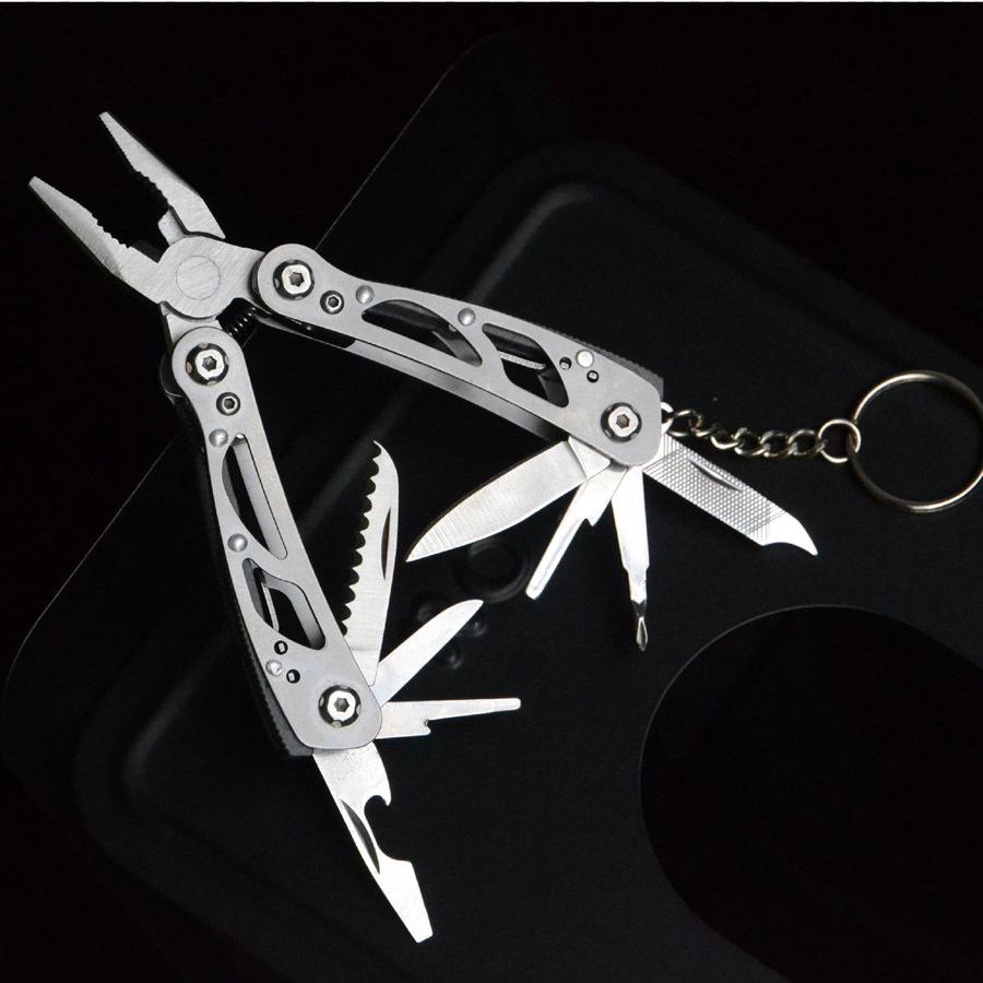 13 IN 1 Keychain Multitool Folding Tactical Pliers Versatile Repair Outdoor Survival EDC Tools