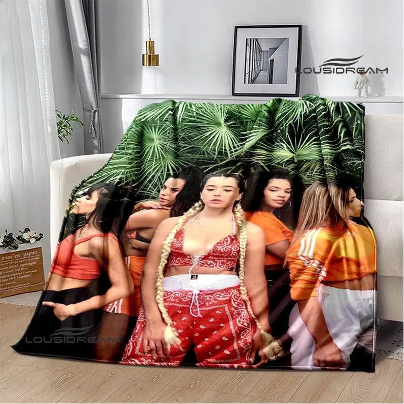 Spanish singer Lola índigo printed blankets Flange Warm blanket soft and comfortable blanket picnic blankets birthday gift