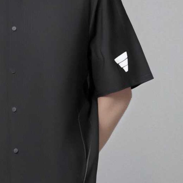 Adidas FOS Series Exquisite Versatile Comfortable Simple Short Sleeve Shirt Men Shirts Black KB5948