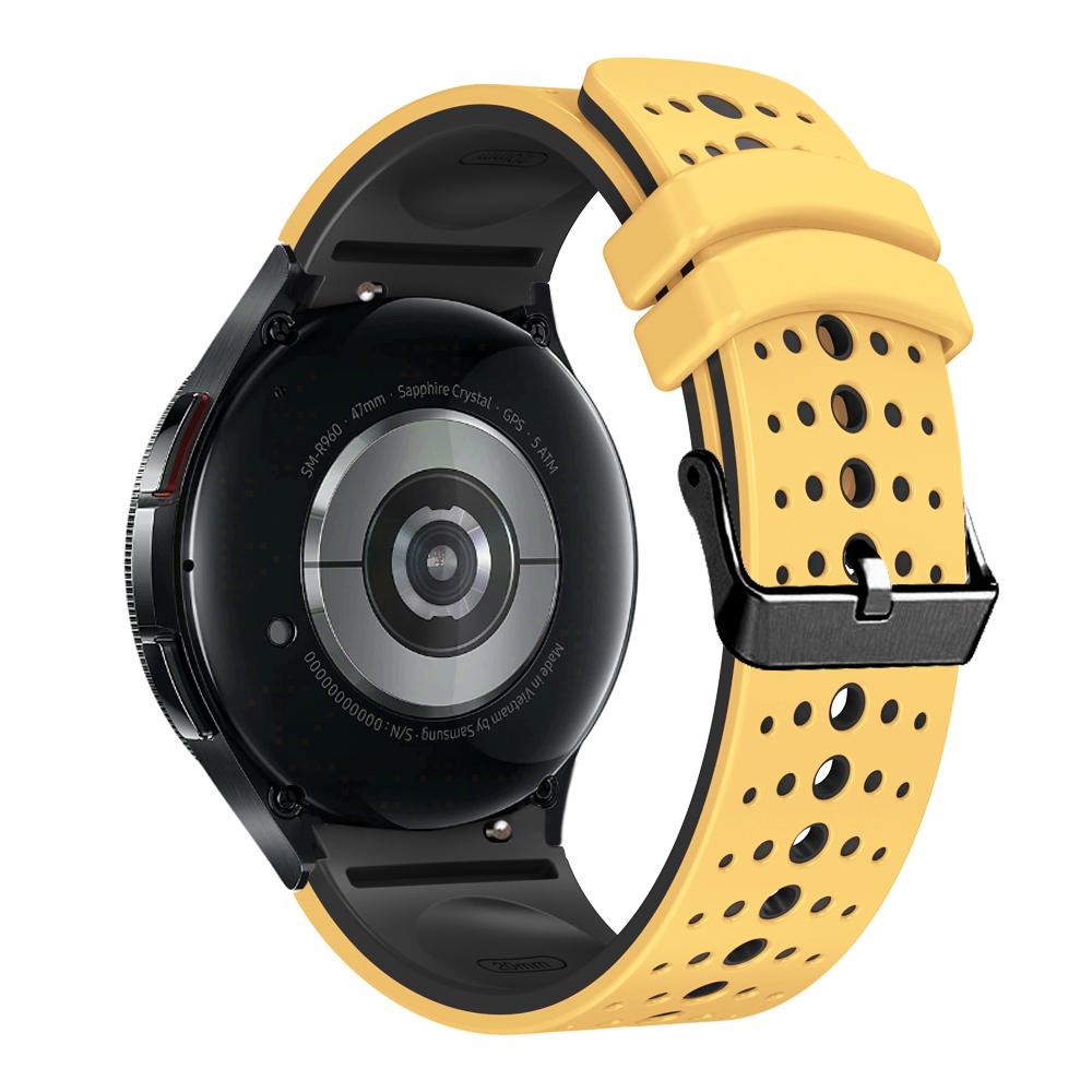No-gap silicone strap for Samsung Galaxy Watch FE 7 6 44mm 40mm/6 Classic 47mm 43mm Breathable Band for Watch Pro 45mm 4 Classic