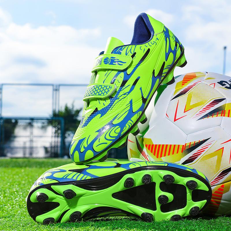 Youth Velcro Soccer Cleats - Professional Training & Competition Shoes for Boys and Girls