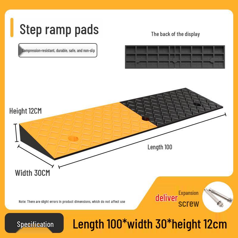 Anti-Slip Rubber-Plastic Curb Ramp Mat for Cars