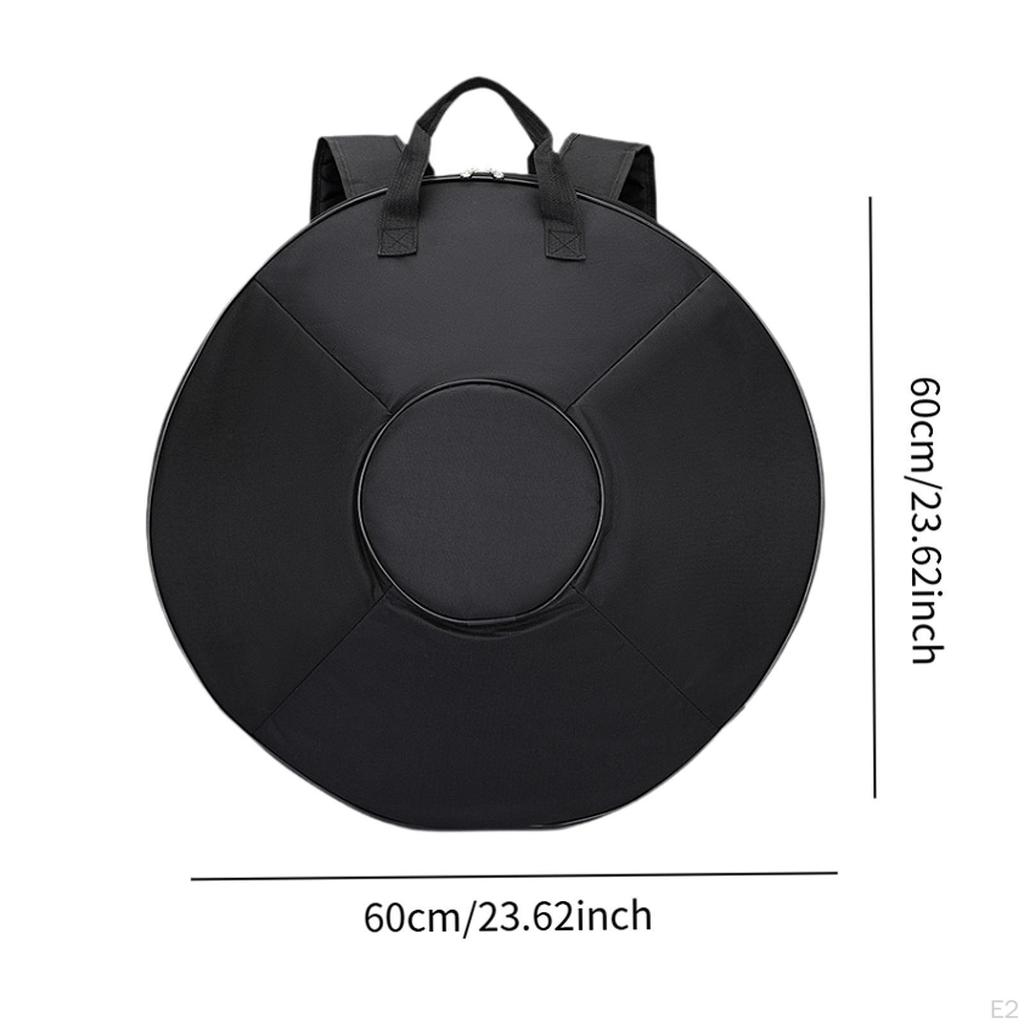 Handpan Drum Bag Backpack Handbag Smooth Zipper Portable Shock Absorption Durability