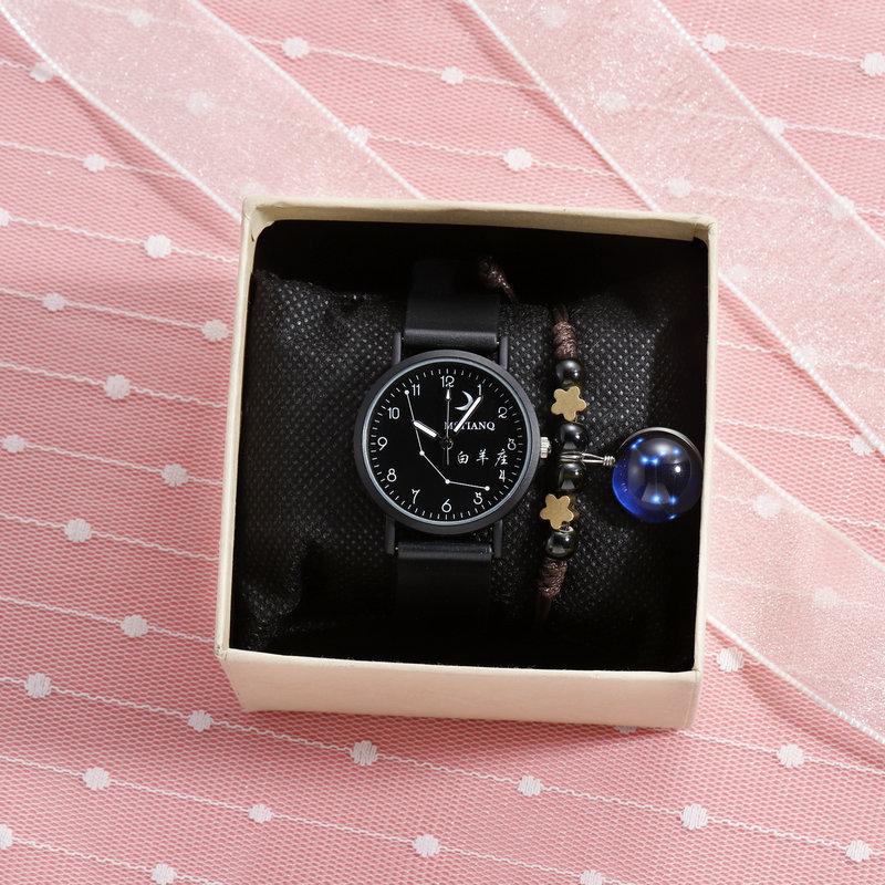 Twelve Constellations Watch Male And Female Students Simple Trend Wind Couple Luminous Student Watch