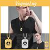 Retro Hip Hop Style Peace Pendant Necklace For Unisex Fashion Lovers