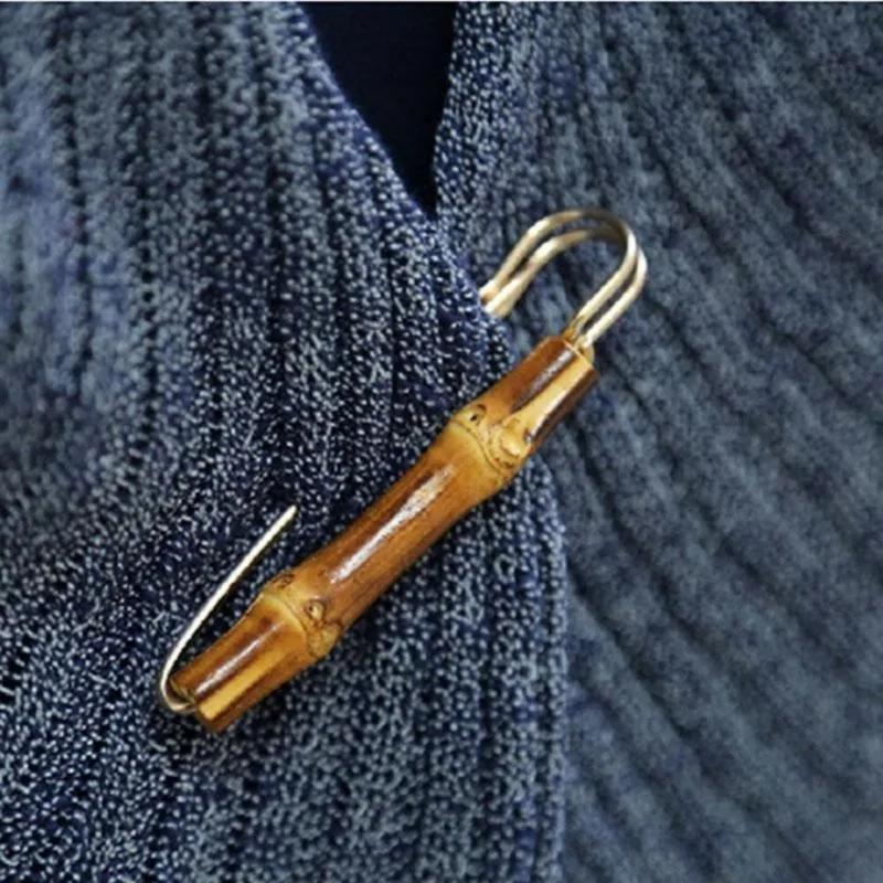 Fashion Shirt Suit Suit Bamboo Section Metal U-shaped Brooch Brooches for Women