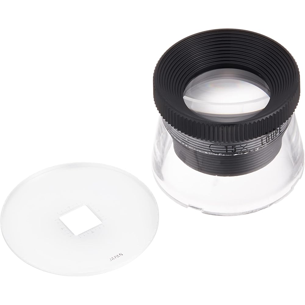 Kenko 15x Magnifying Glass with Scale, KTL-109WG, 34 X 34 X 27 Mm