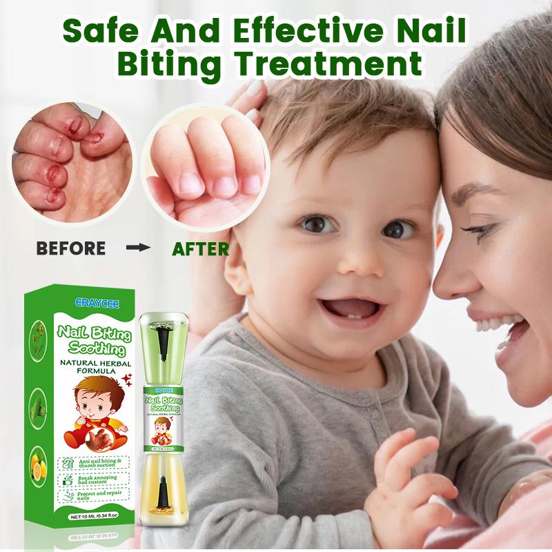 ERAYCEE Anti-Bite Bitter Nail Polish for Kids - Stops Nail Biting